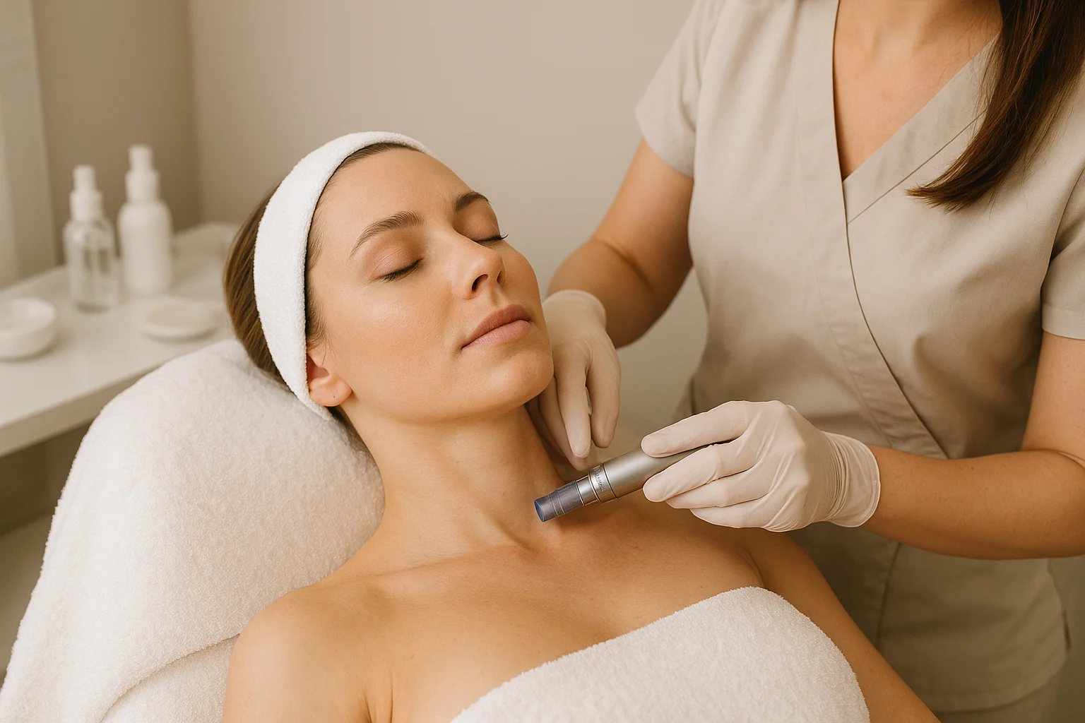 Why Tucson Clients Are Adding Neck and Chest Microneedling to Their Glow Routine