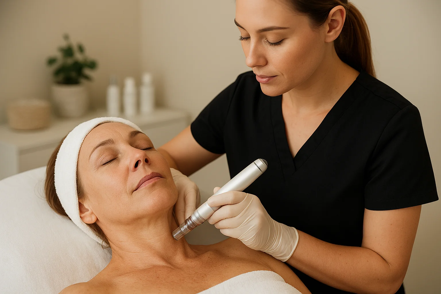 Why Tucson Clients Are Adding Neck and Chest Microneedling to Their Skincare Routine
