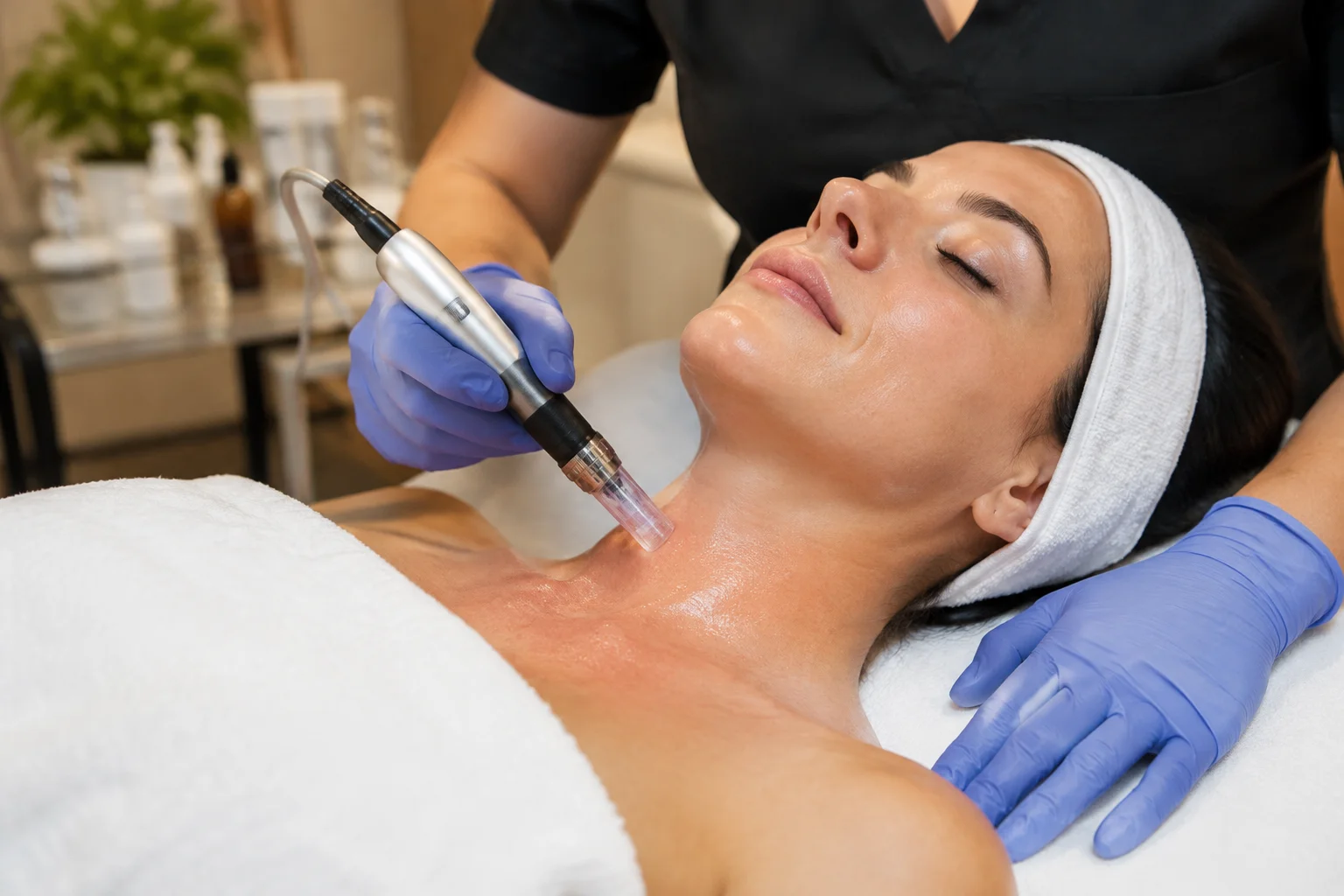 Beyond the Jawline: Microneedling Care for Your Neck and Chest in Tucson